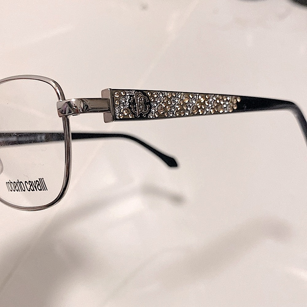 Vintage Roberto Cavalli Silver/Crystal Glasses